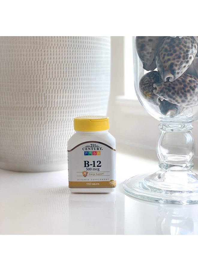 21st Century B-12 Vitamin Supplement 500 mcg - 110 Tablets - Image 4